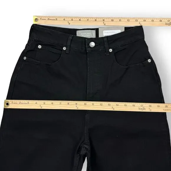 Everlane Womens The Curvy Way High Straight Leg Jean Size 29 Black